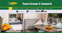 Desktop Screenshot of benonicaravans.co.za